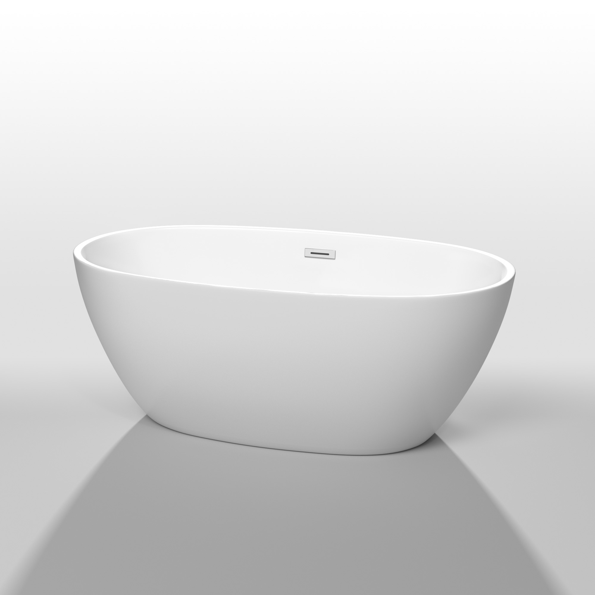 Juno 59" Soaking Bathtub by Wyndham Collection - White WC-BTK1561-59