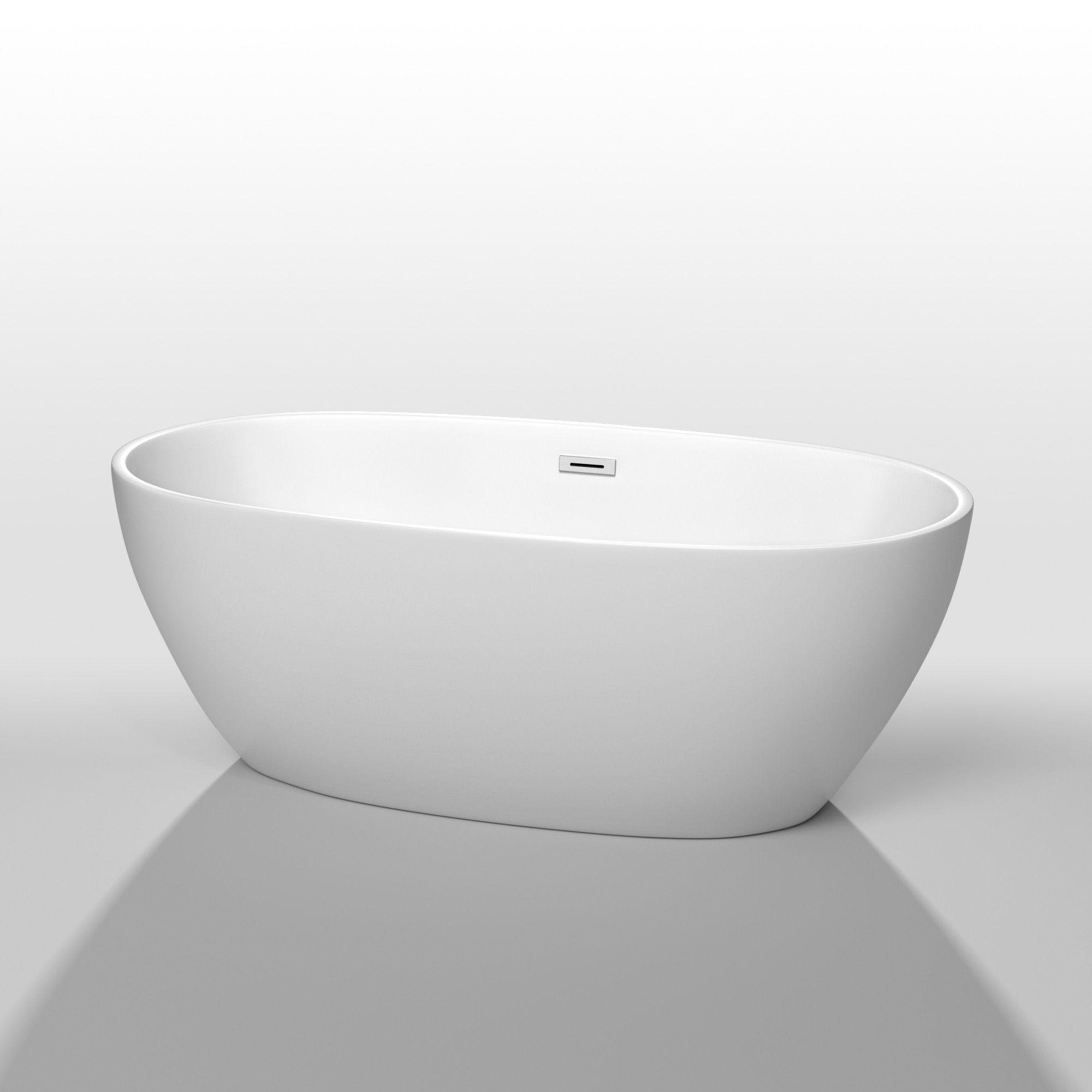 Juno 63" Soaking Bathtub by Wyndham Collection - White WC-BTK1561-63