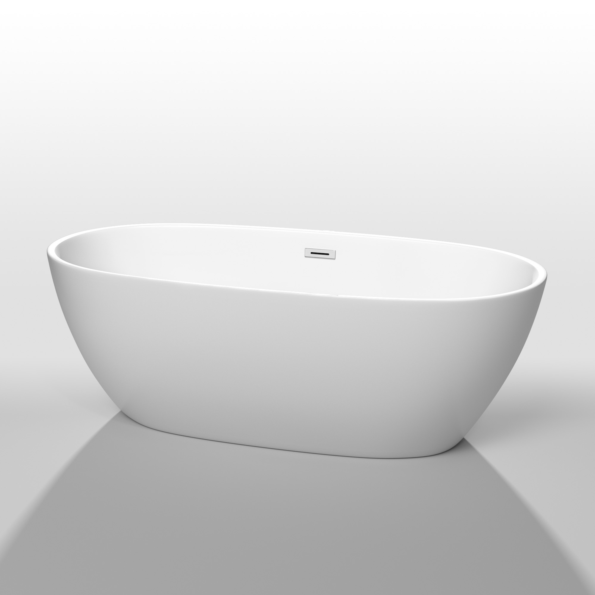 Juno 67" Soaking Bathtub by Wyndham Collection - White WC-BTK1561-67