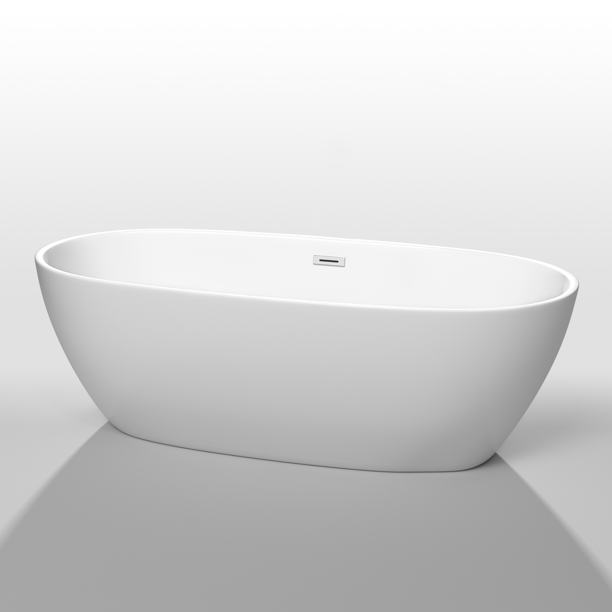 Juno 71" Soaking Bathtub by Wyndham Collection - White WC-BTK1561-71