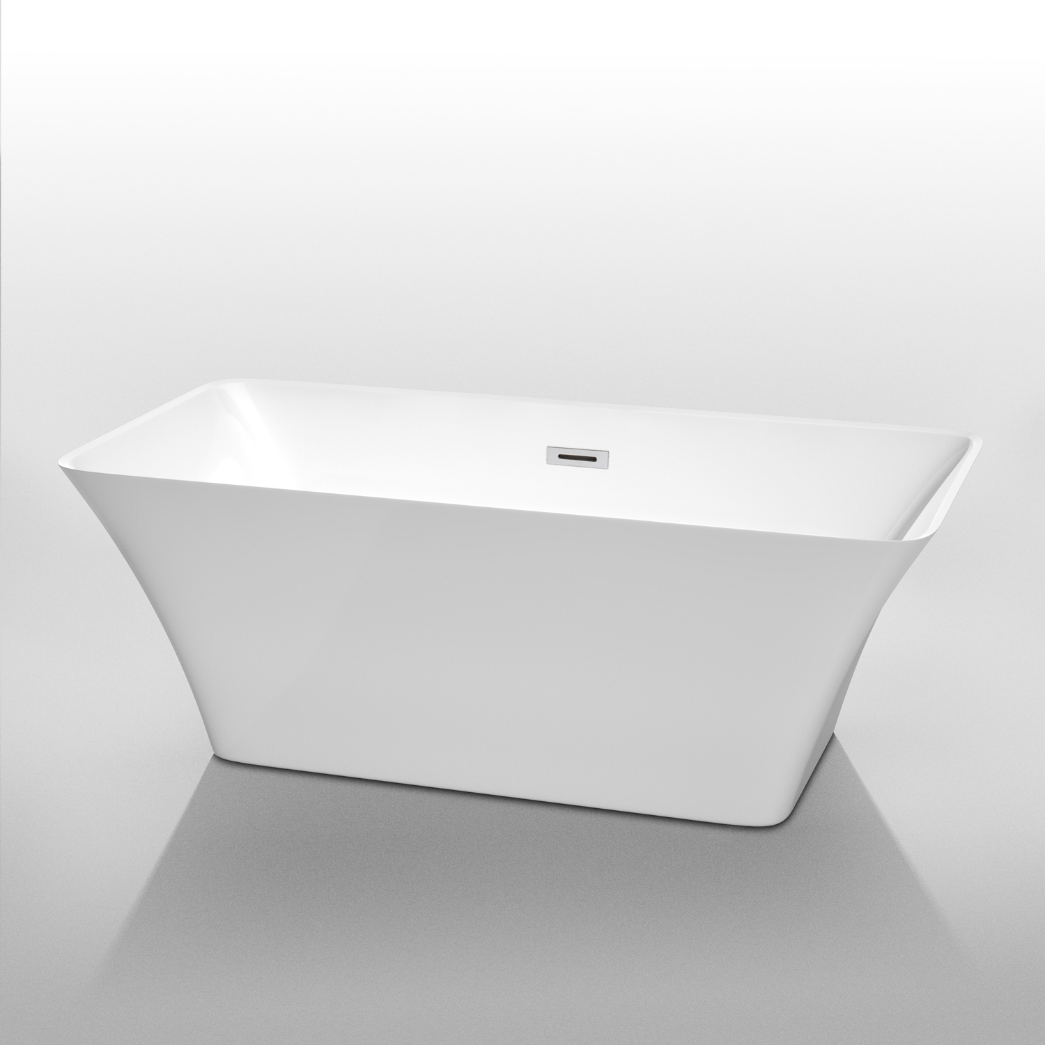 Tiffany 59" Small Soaking Bathtub by Wyndham Collection WC-BTK1504-59