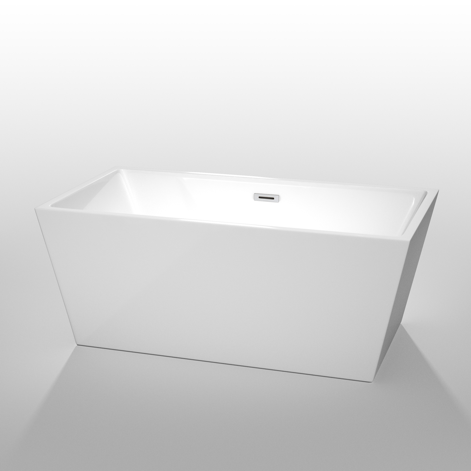 Sara 59" Soaking Bathtub by Wyndham Collection - White WC-BTK1514-59