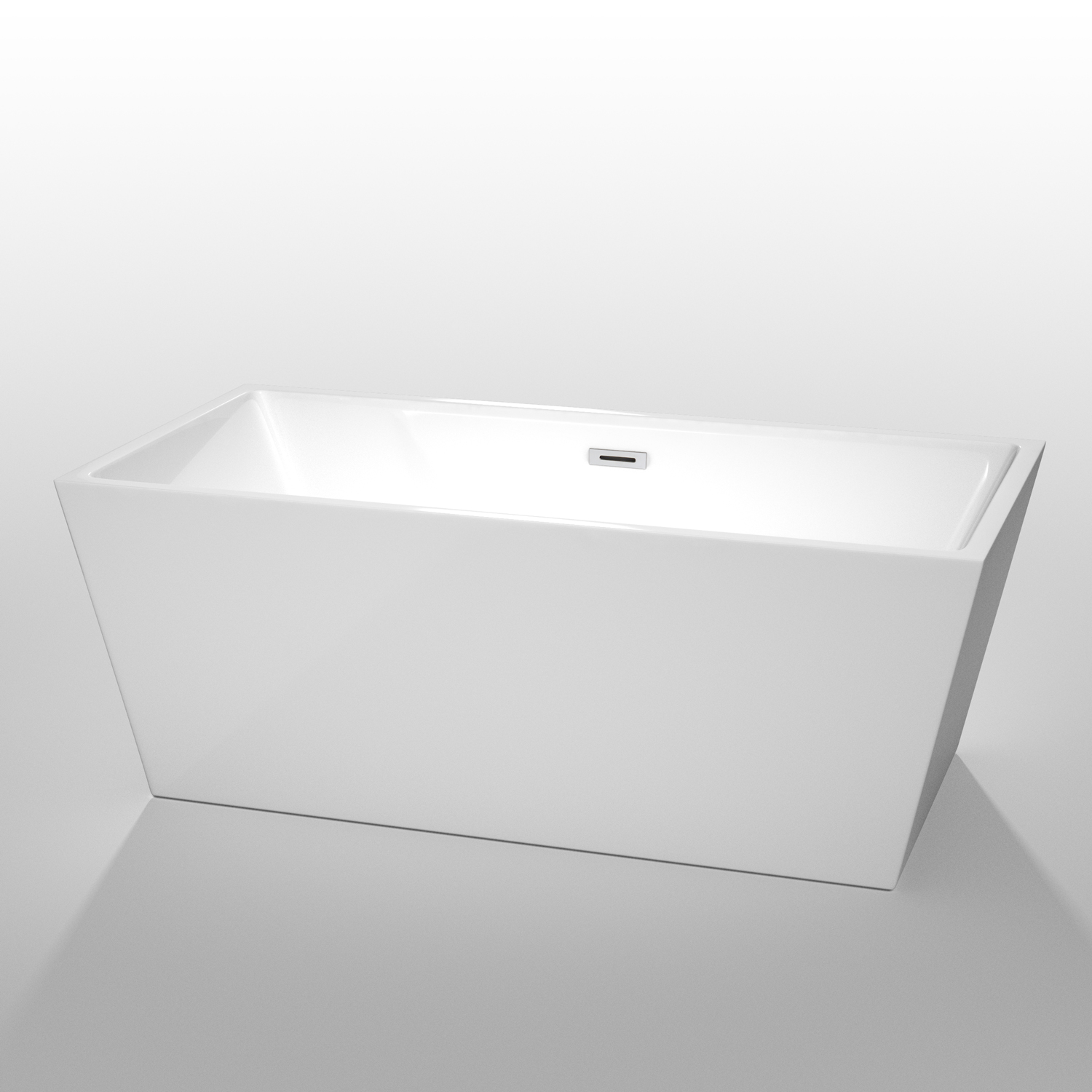 Sara 63" Soaking Bathtub by Wyndham Collection - White WC-BTK1514-63