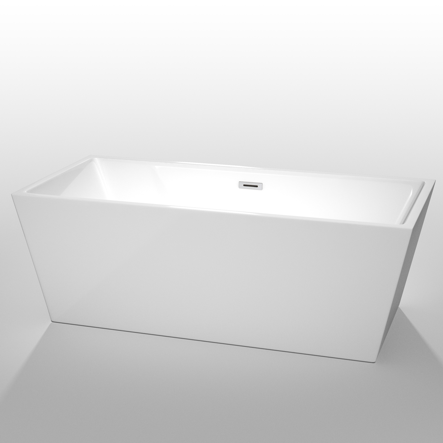 Sara 67" Soaking Bathtub by Wyndham Collection - White WC-BTK1514-67