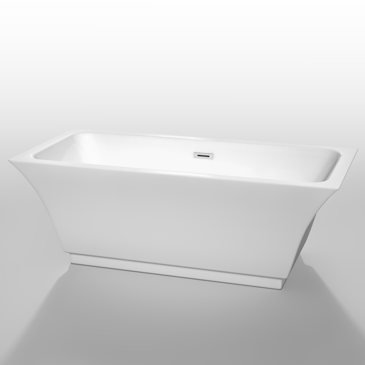 Galina 67" Soaking Bathtub by Wyndham Collection - White COPY WC-BTE1519-67