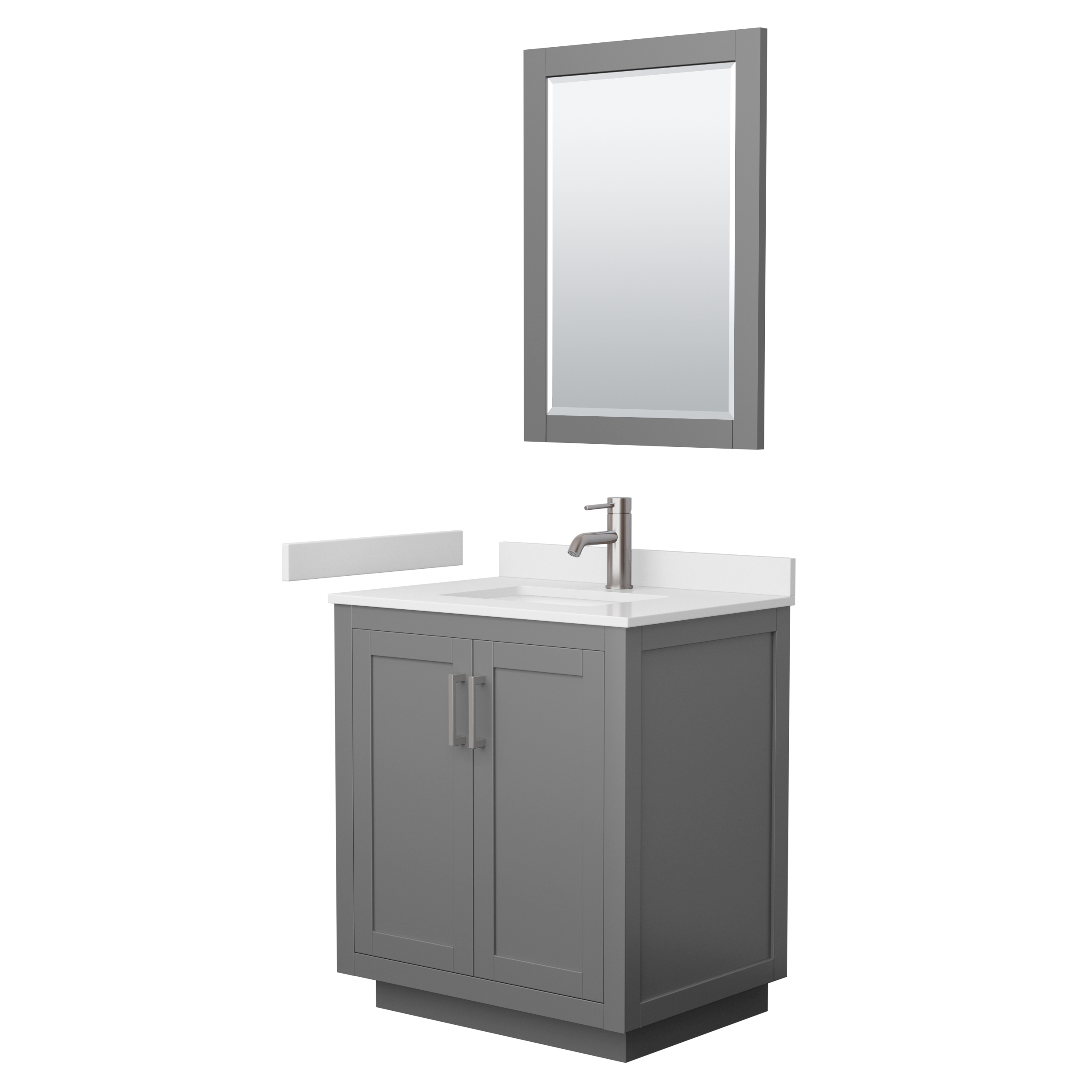 Miranda 36" Single Vanity with Carrara Marble Counter - Dark Blue WC-2929-36-SGL-VAN-BLU