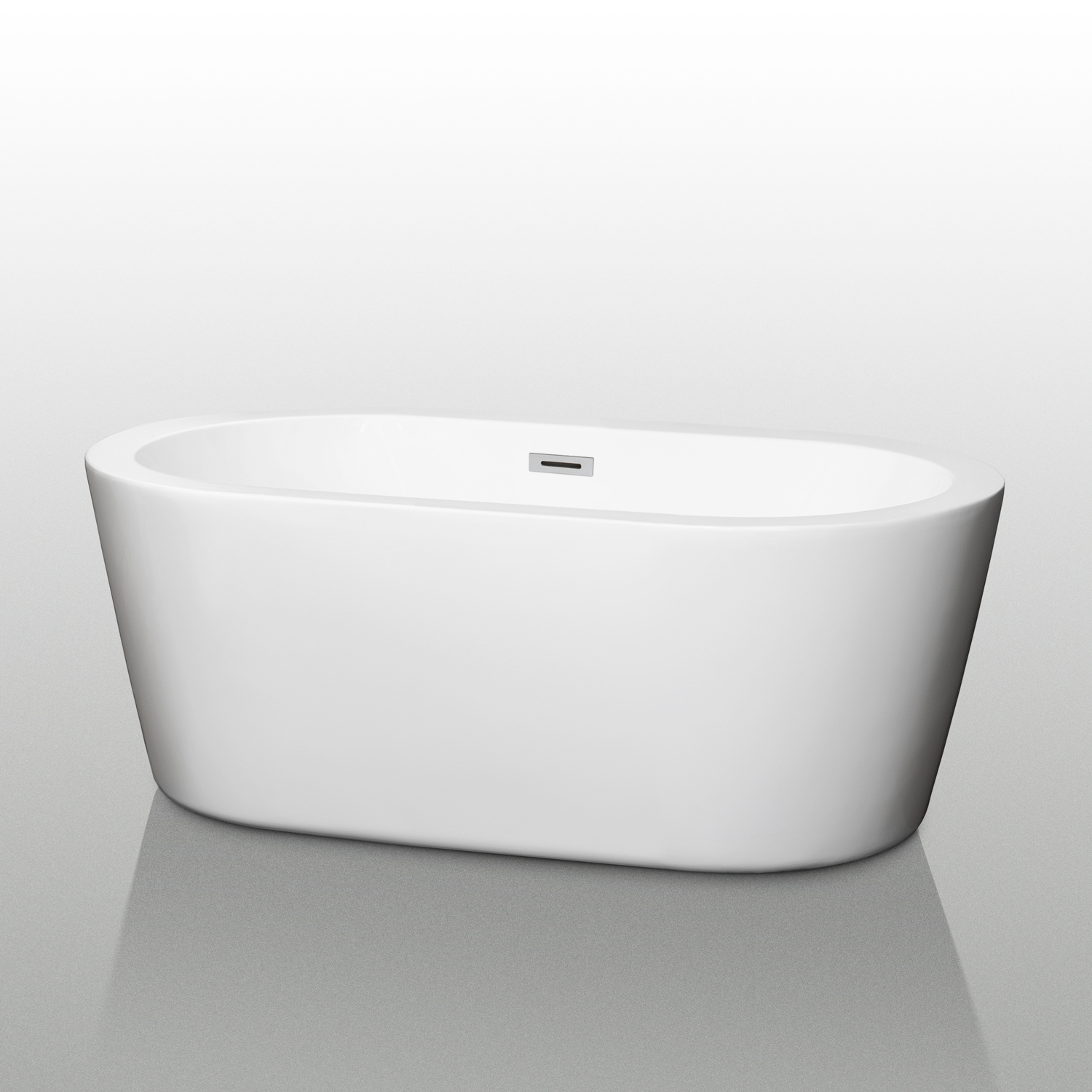 Mermaid 60" Soaking Bathtub - White WC-BTE1003-60