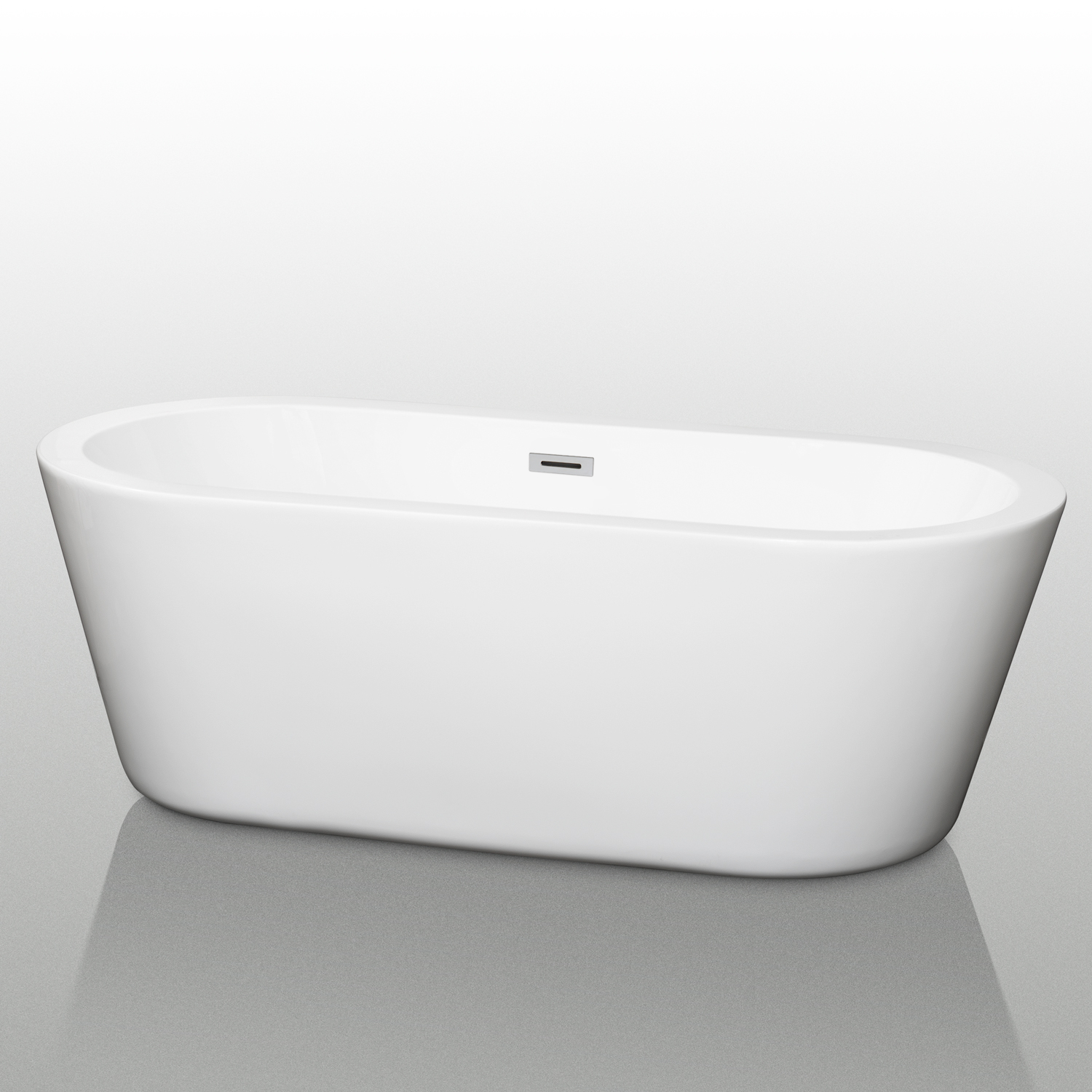 Mermaid 67" Soaking Bathtub by Wyndham Collection - White WC-BTE1003-67