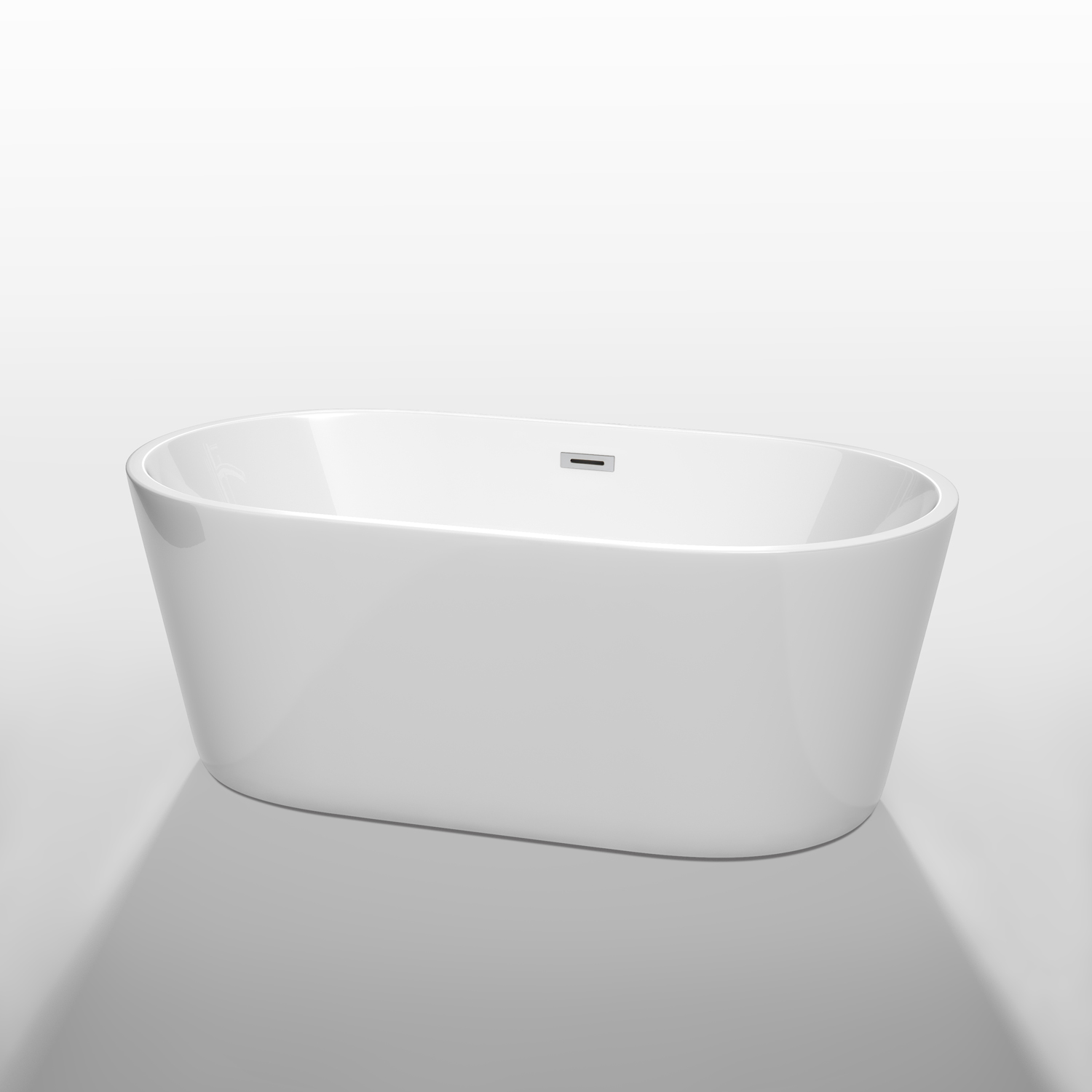 Carissa 60" Soaking Bathtub by Wyndham Collection - White WC-BT1012-60