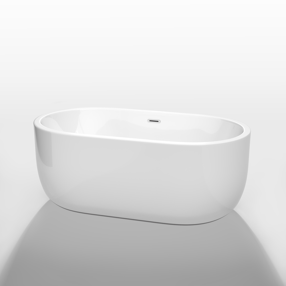 Juliette 60" Soaking Bathtub by Wyndham Collection - White WC-BT1013-60