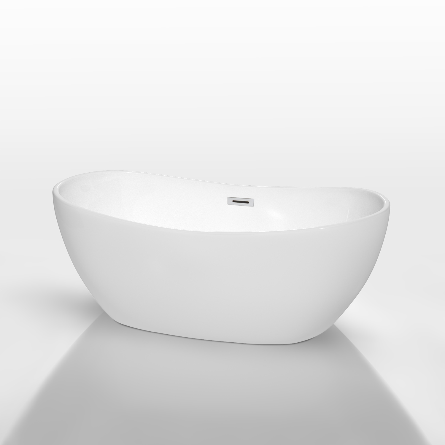 Rebecca 60" Soaking Bathtub by Wyndham Collection - White WC-BT1014-60