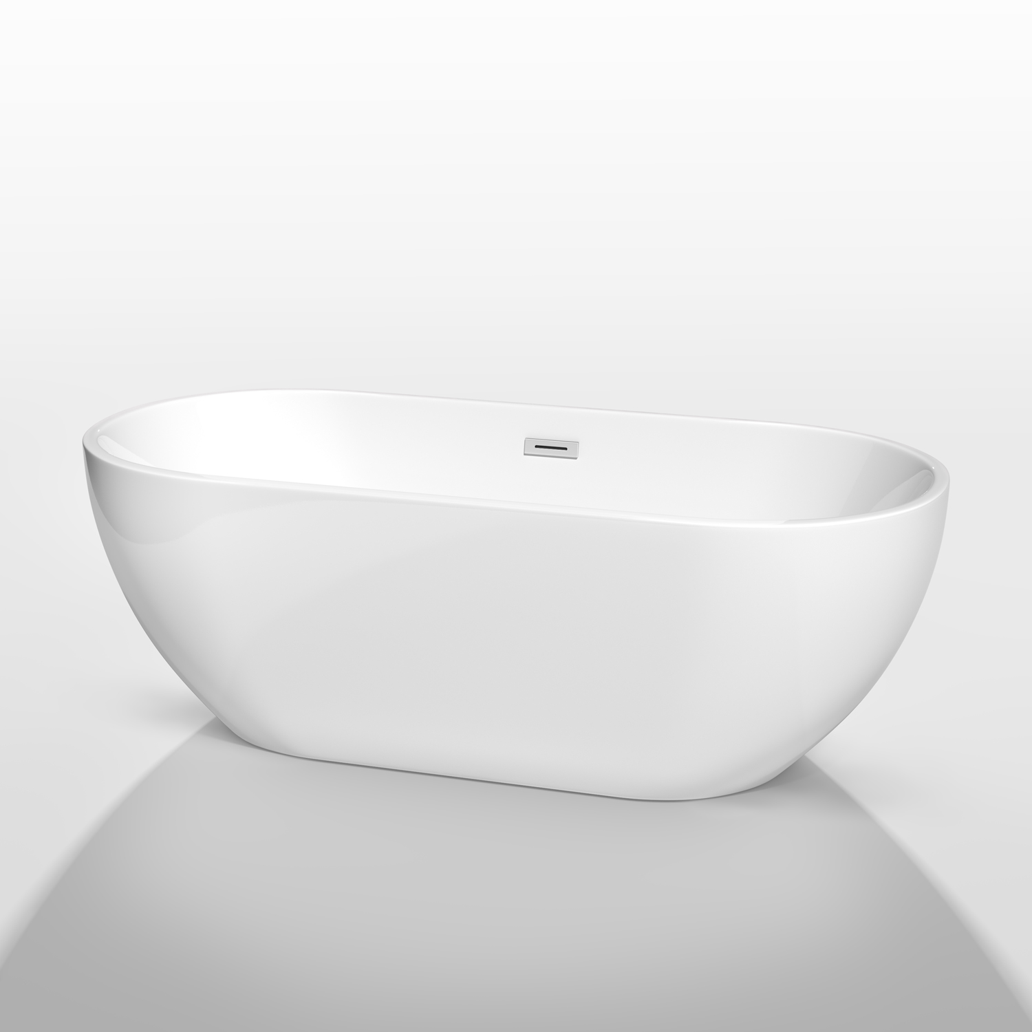 Carissa 60" Soaking Bathtub by Wyndham Collection - White WC-BT1012-60