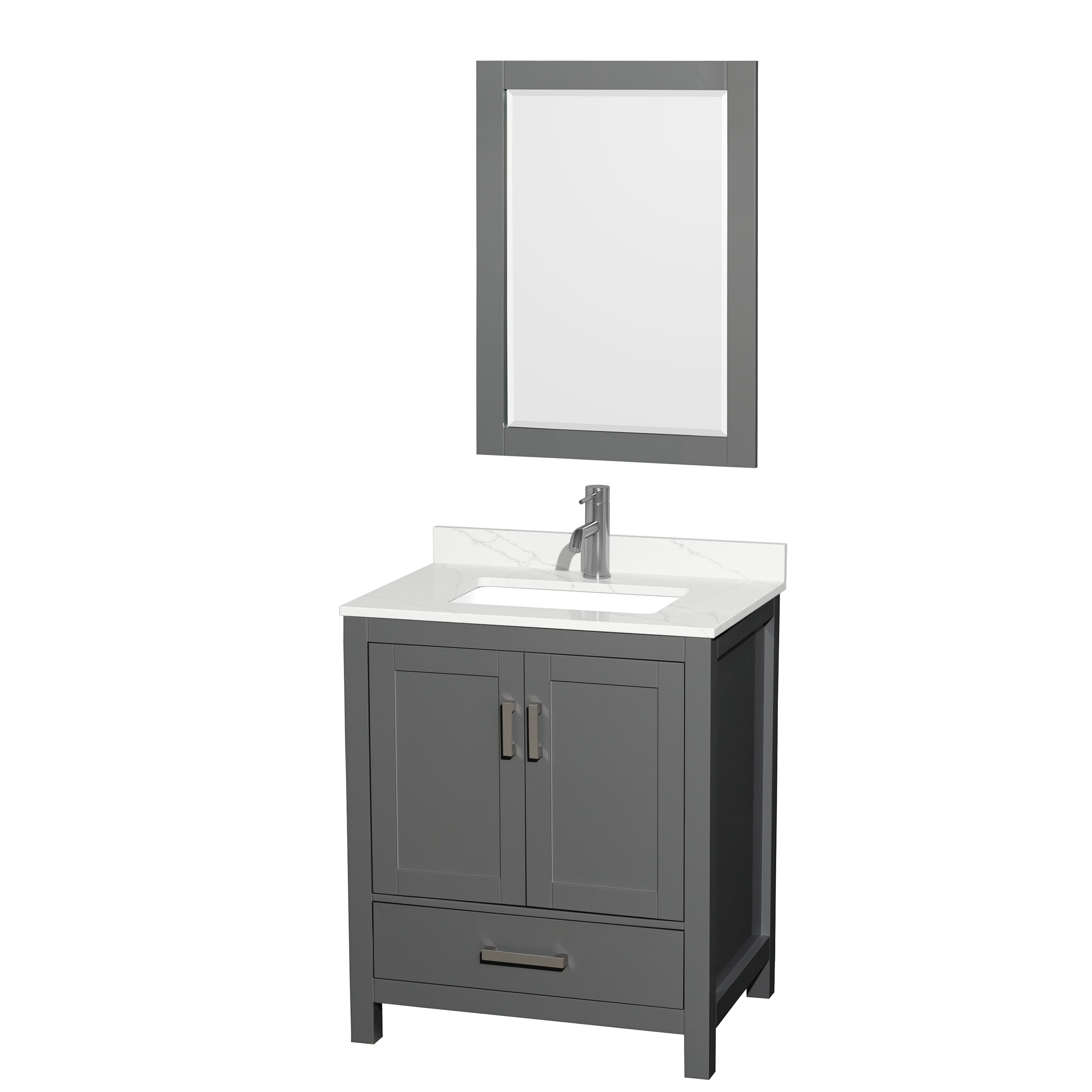 Sheffield 30" Single Bathroom Vanity by Wyndham Collection - Dark Gray WC-1414-30-SGL-VAN-DKG