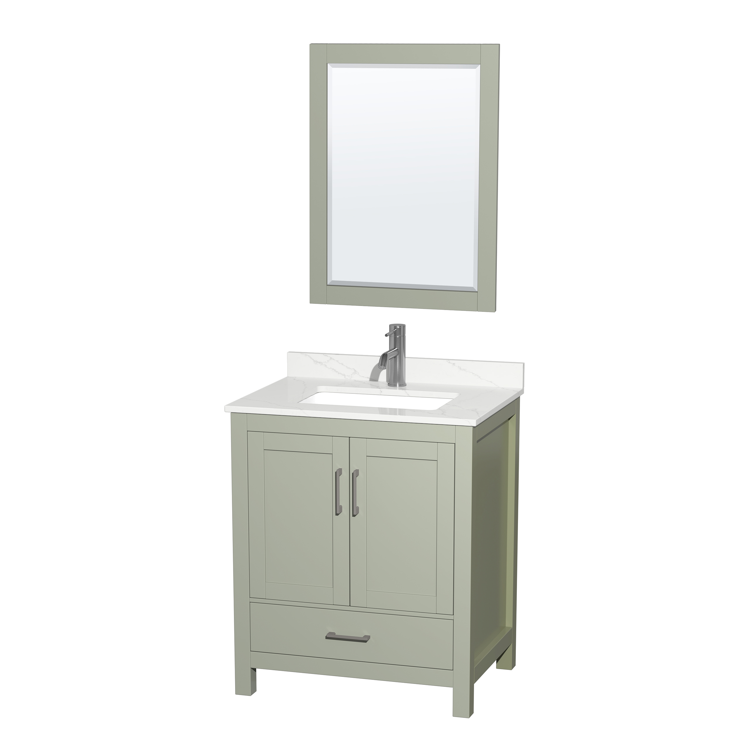 Sheffield 30" Single Bathroom Vanity by Wyndham Collection - White WC-1414-30-SGL-VAN-WHT