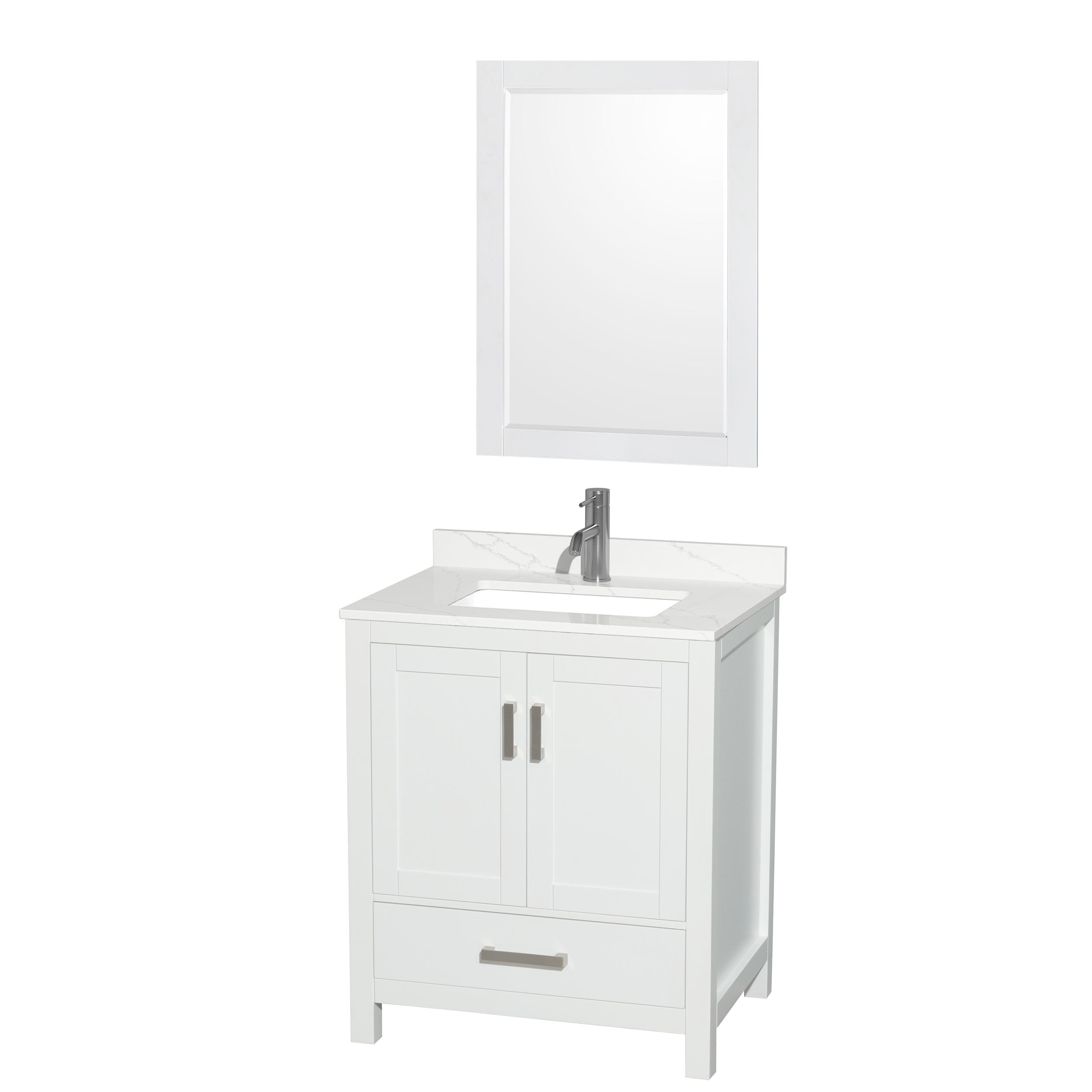 Sheffield 30" Single Bathroom Vanity - Light Green WC-1414-30-SGL-VAN-LGN