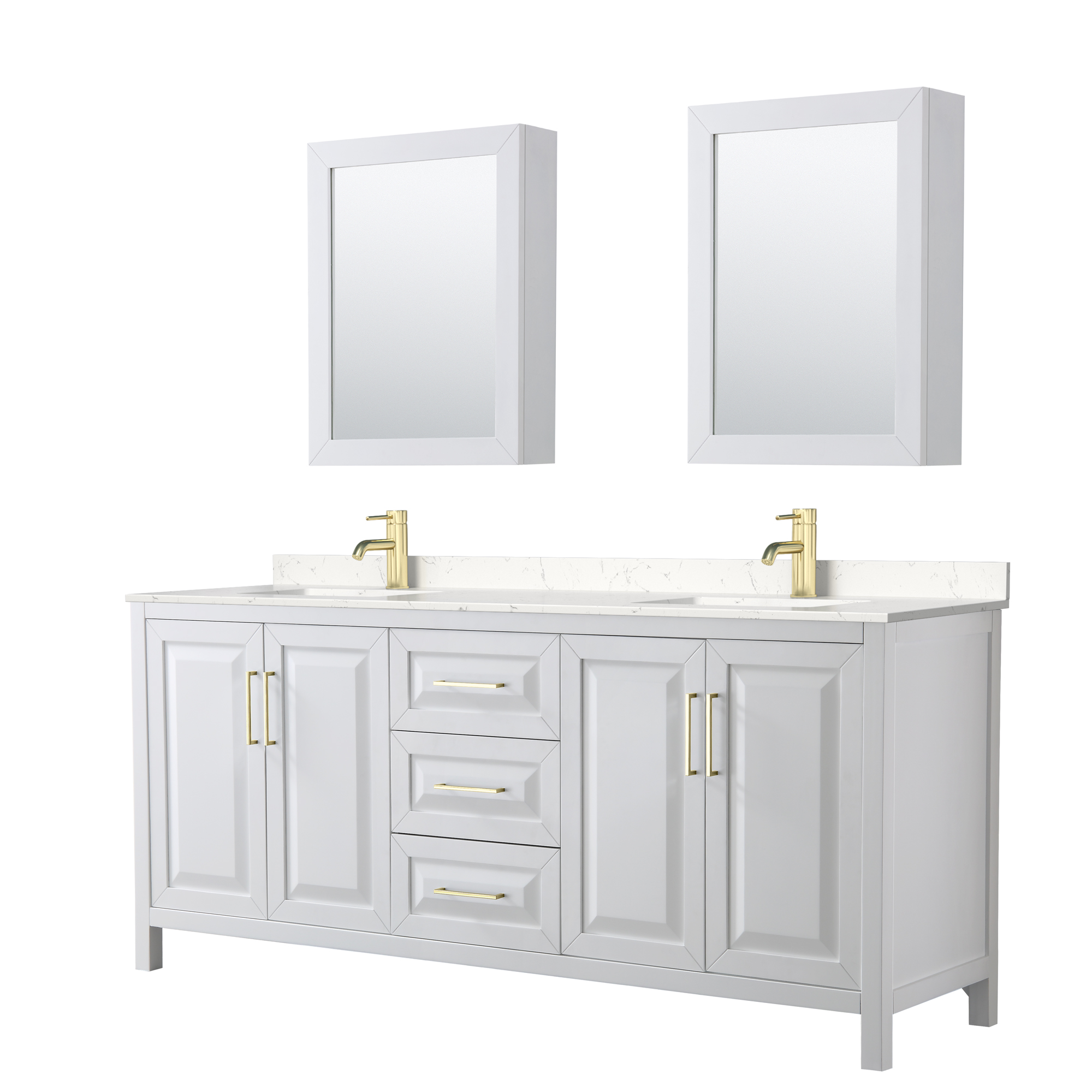 Daria 80 Double Bathroom Vanity White Beautiful Bathroom Furniture For Every Home Wyndham Collection